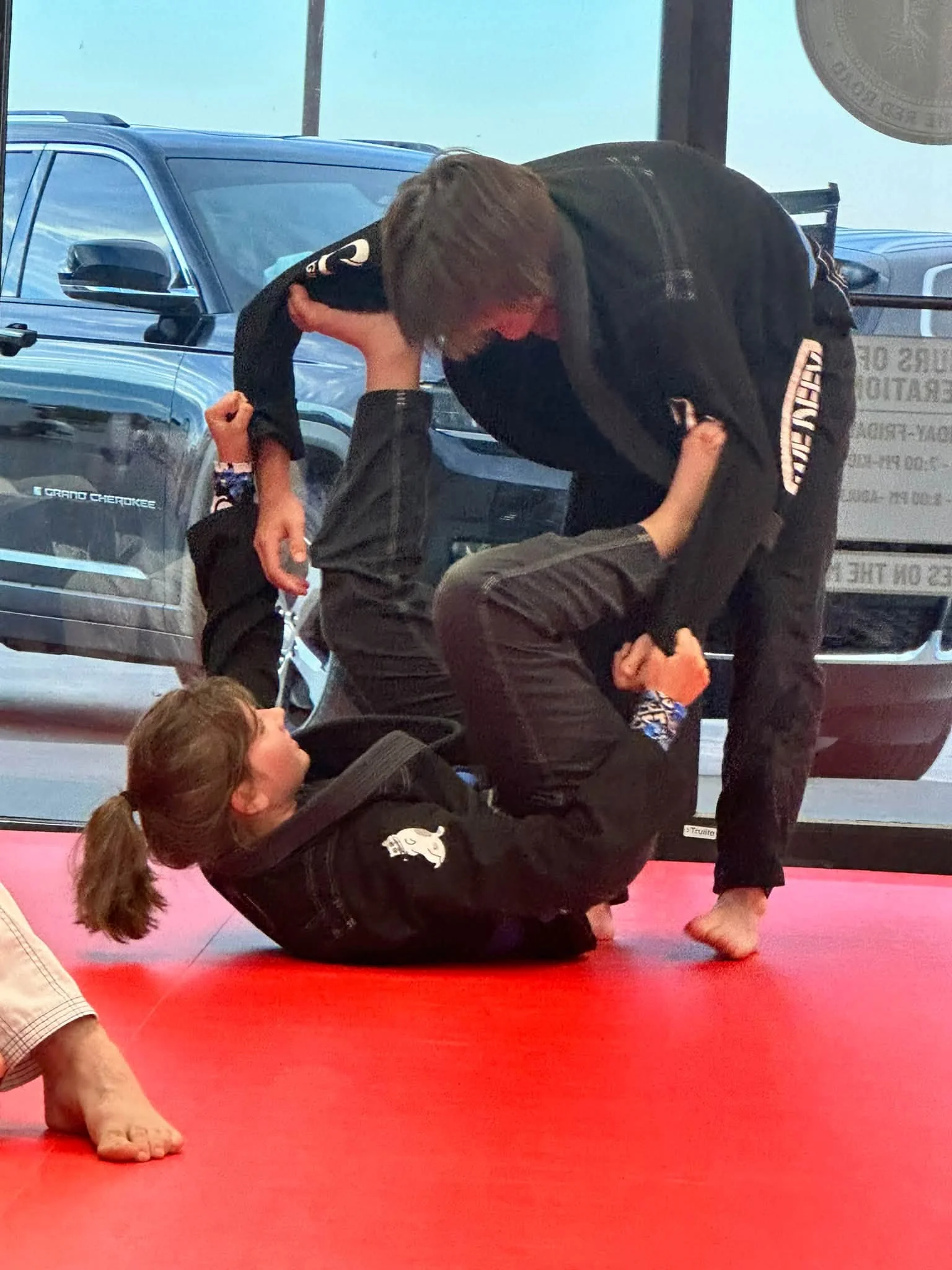 Adult Jiu Jitsu training at Red Road